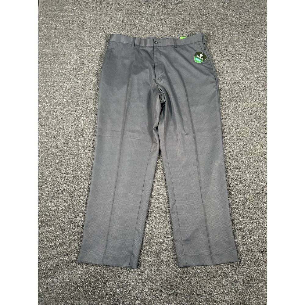 New Pro Tour Golf Pants Men's‎ 38x30 Gray Plaid Cool Play Performance Wicking